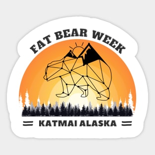 Fat bear week alaska Sticker